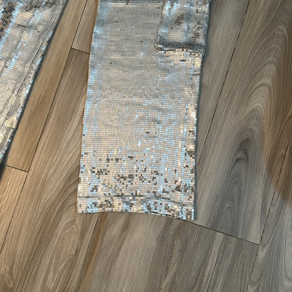 Alice and Olivia Sequin Pants Size 8 - Picture 11 of 13